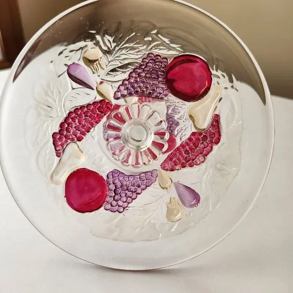 Westmoreland Glass Della Robbia Mint Compote Tidbit Tray Cake Plate 1928-1940 - Picture 3 of 11